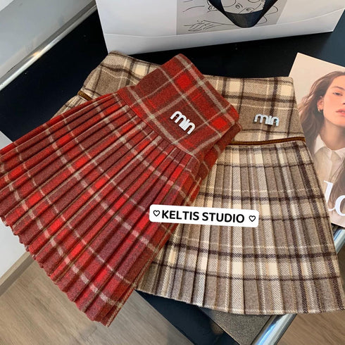 KELTIS Plaid Mini Skirts